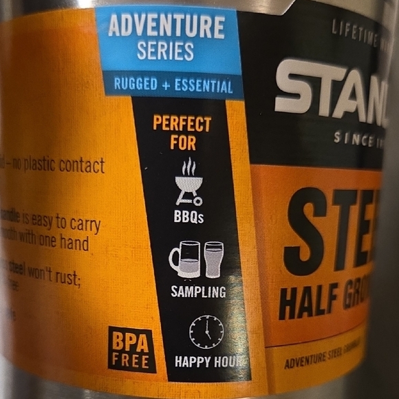 Stanley Silver and Black Steel Growler - Picture 3 of 8